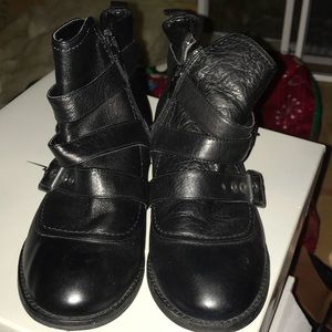 Black ankle Moto boots